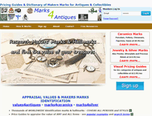 Tablet Screenshot of marks4antiques.com